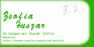 zsofia huszar business card