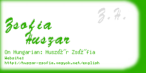 zsofia huszar business card